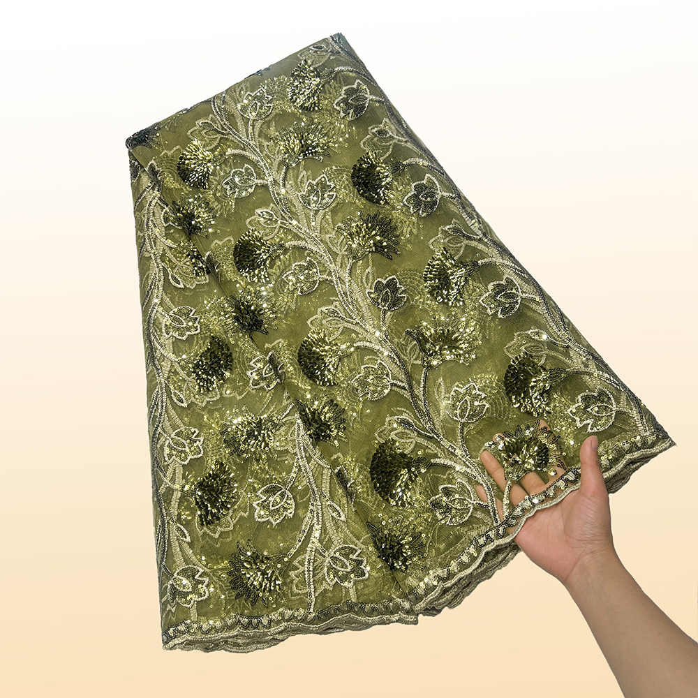 LACE French Lace Fabrics 5 Yar - Embroidery Jersey ulasan dan harga