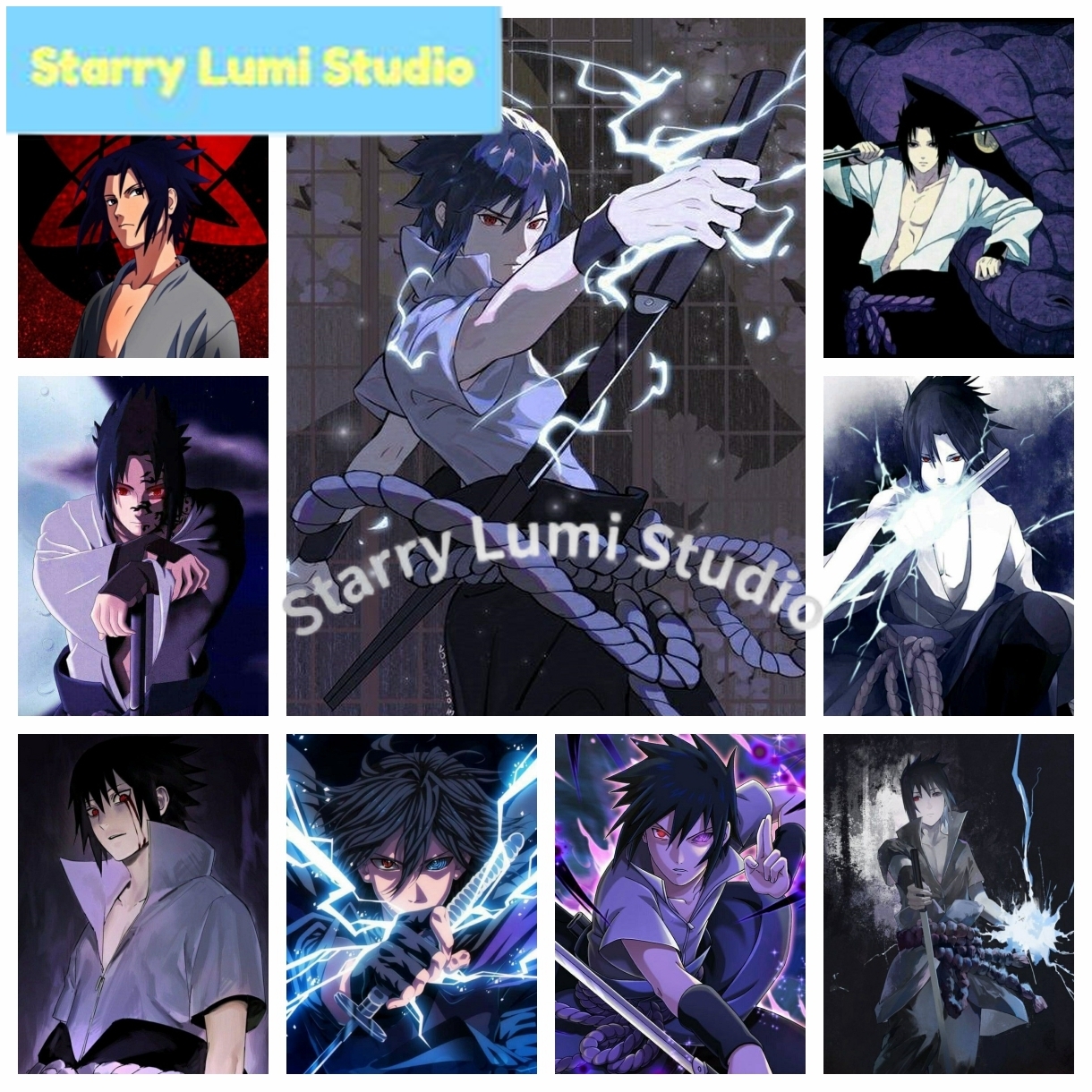 Naruto Uchiha Sasuke 5D DIY Di - Embroidery Painting ulasan dan harga