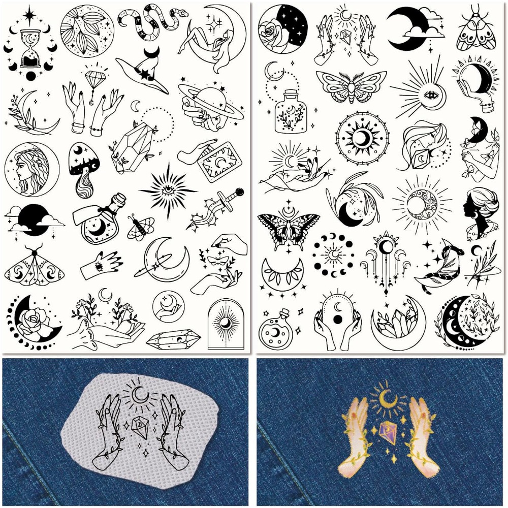 51Pcs Boho Moon Sun Water Solu - Embroidery Water ulasan dan harga