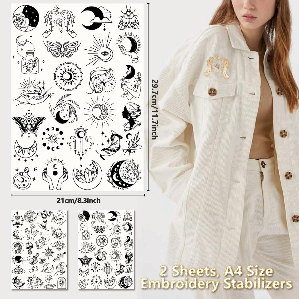51Pcs Boho Moon Sun Water Solu - Embroidery Water ulasan dan harga