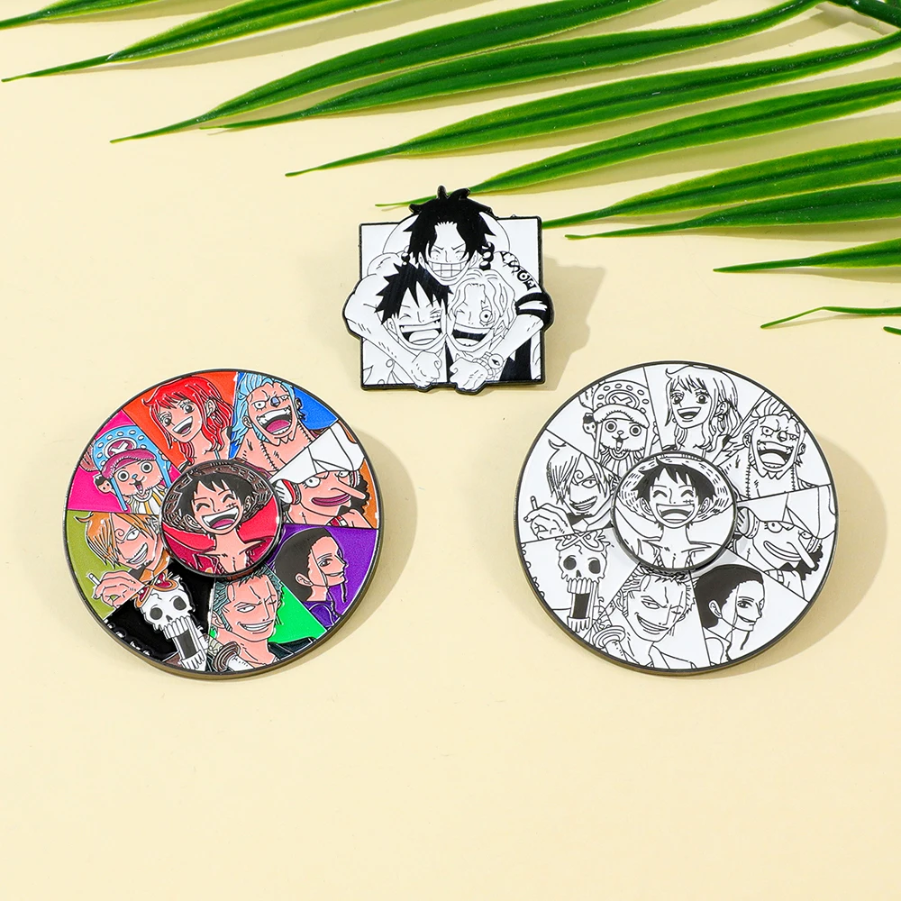 3 Pcs Anime One Piece Brooch L - Embroidery Outfit ulasan dan harga